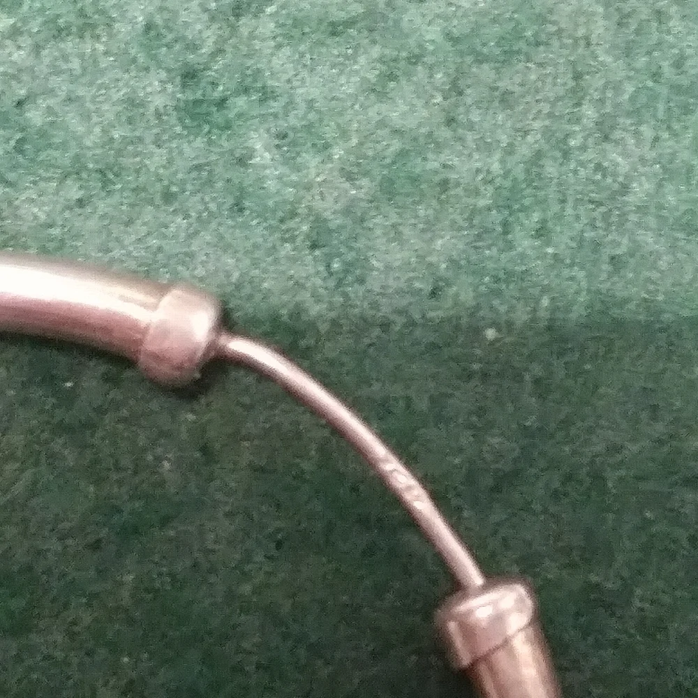 Large Sterling Hoop Earrings - Picture 2 of 3